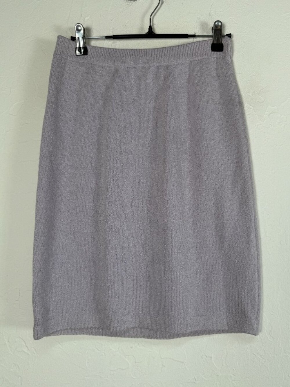 St. John Collection by Marie Gray Knit Pencil Skirt Womens Size 6 Lavender USA